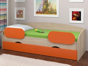 Кровать Соня 2 сонома-оранжевый в Нижней Салде - nizhnyaya-salda.magazinmebel.ru | фото - изображение 2