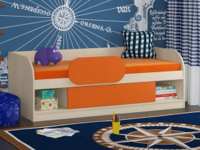 Кровать Соня 4 дуб молочный-оранжевый в Нижней Салде - nizhnyaya-salda.magazinmebel.ru | фото - изображение 3