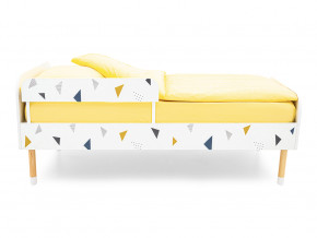 Кровать Stumpa Классика с бортиком рисунок Треугольники желтый, синий в Нижней Салде - nizhnyaya-salda.magazinmebel.ru | фото - изображение 3