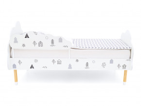 Кровать Stumpa Облако с бортиком рисунок Домики в Нижней Салде - nizhnyaya-salda.magazinmebel.ru | фото - изображение 3