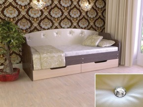Кровать Юниор Тип 2 Венге/дуб молочный 800х1600 в Нижней Салде - nizhnyaya-salda.magazinmebel.ru | фото