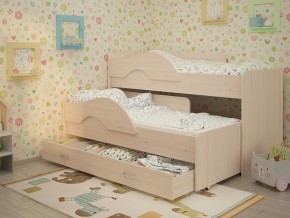 Кровать выкатная Радуга с ящиком 80х160 млечный дуб в Нижней Салде - nizhnyaya-salda.magazinmebel.ru | фото