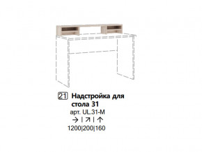 Надстройка для стола 31 (Полка) в Нижней Салде - nizhnyaya-salda.magazinmebel.ru | фото