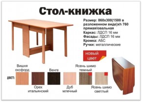 Прямой стол-книжка венге в Нижней Салде - nizhnyaya-salda.magazinmebel.ru | фото - изображение 2