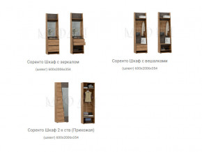 Прихожая Соренто Дуб крафт в Нижней Салде - nizhnyaya-salda.magazinmebel.ru | фото - изображение 2