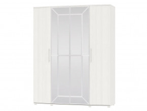 Шкаф 4-х дверный Амели 4-5200 Рамух белый в Нижней Салде - nizhnyaya-salda.magazinmebel.ru | фото