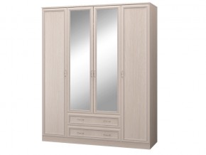 Шкаф 4-х дверный с зеркалом и ящиками в Нижней Салде - nizhnyaya-salda.magazinmebel.ru | фото