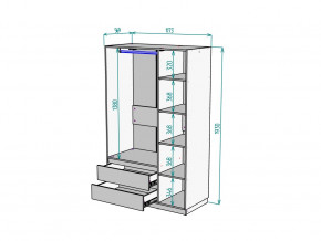 Шкаф Malta light H298 Белый в Нижней Салде - nizhnyaya-salda.magazinmebel.ru | фото - изображение 2