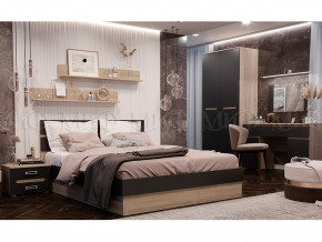 Спальня Ким Графит софт, сонома в Нижней Салде - nizhnyaya-salda.magazinmebel.ru | фото - изображение 1
