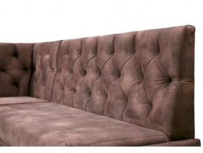 Угловой диван Призма со стяжкми коричневый со спальным местом в Нижней Салде - nizhnyaya-salda.magazinmebel.ru | фото - изображение 2