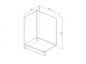 ЗК 60Л Модуль завершающий Левый на 600мм в Нижней Салде - nizhnyaya-salda.magazinmebel.ru | фото